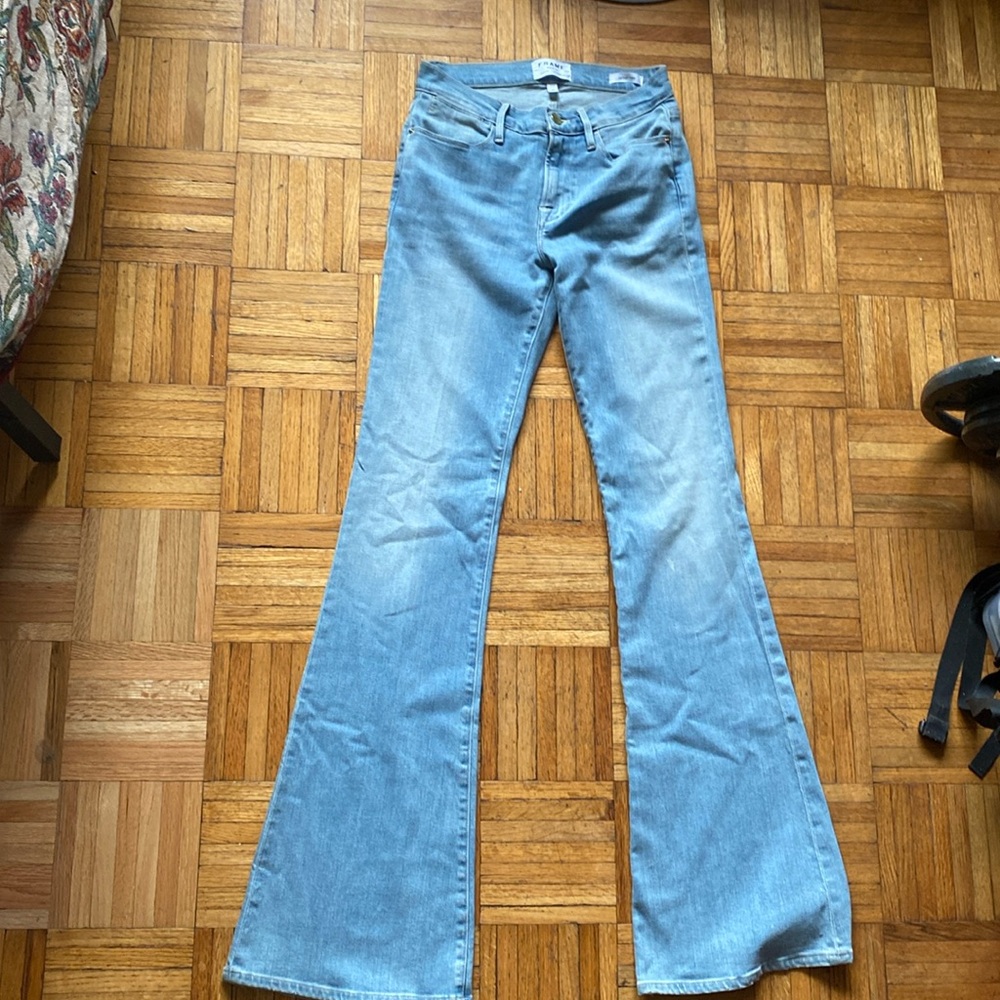 FRAME JEANS LE HIGH FLARE DENIM  HIGH RISE FLARE SIZE 25